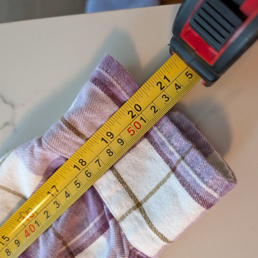 Like new Universal Thread lavender/cream flannel, size L - Picture 7 of 7